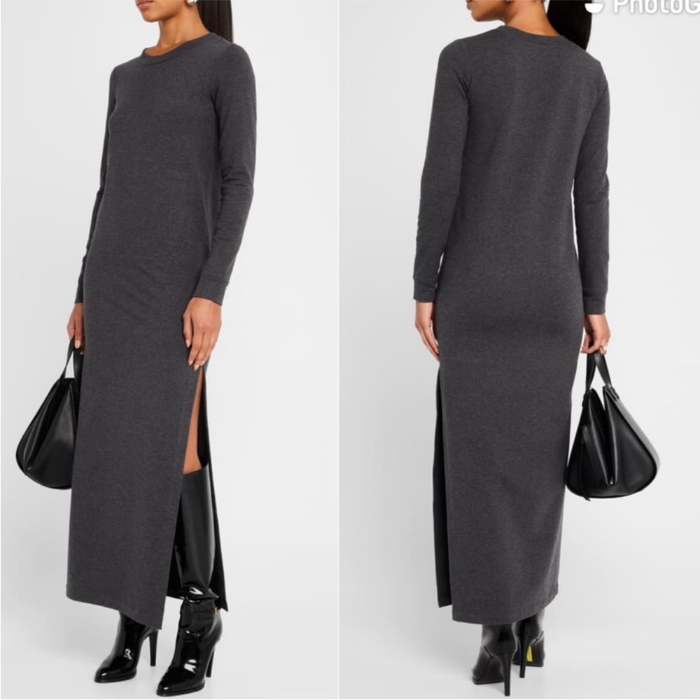 NWT Norma Kamali Dark Heather Grey Dress S